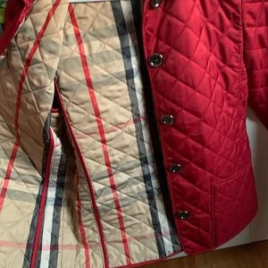 Authentic Girls Burberry Quilted Coat